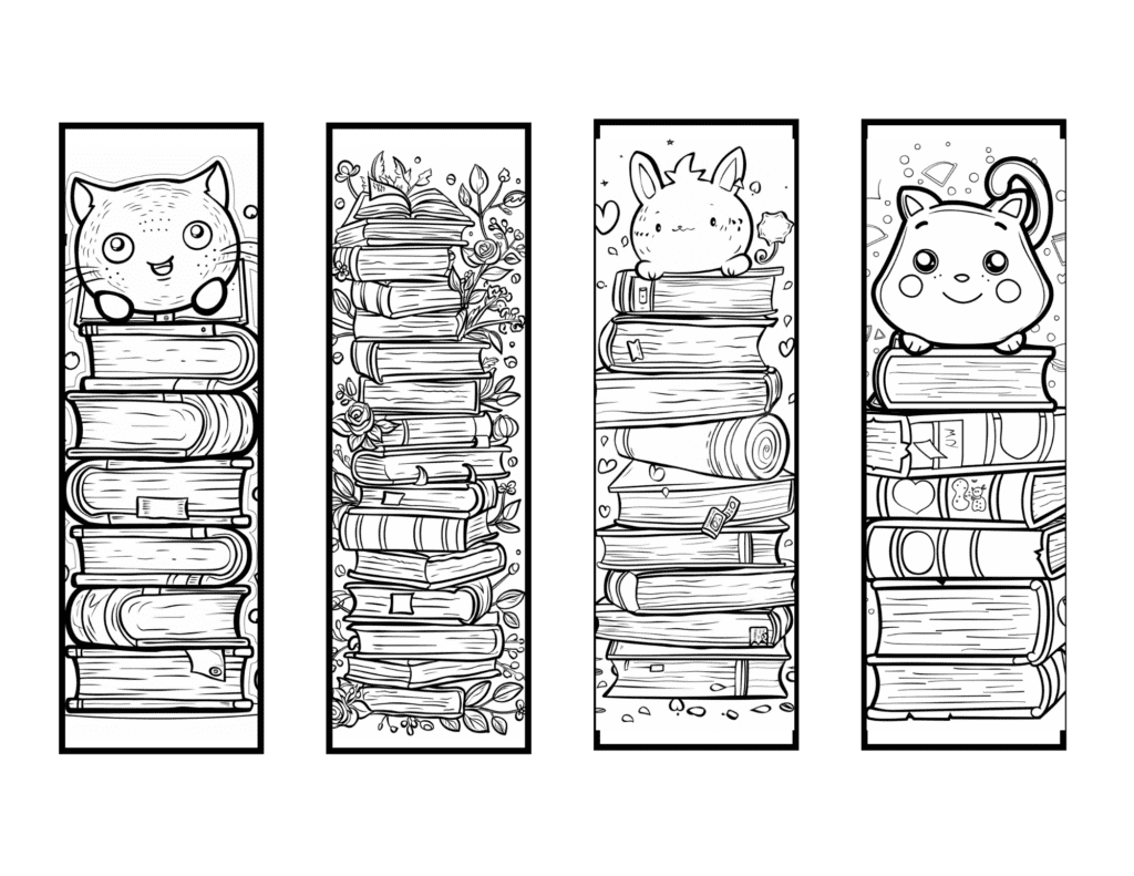 Adorable-Printable Bookmarks With Cats