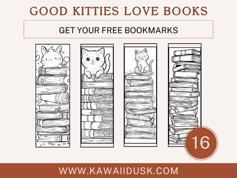 Adorable Printable Bookmarks With Cats