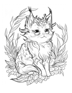 Cute Cat Guardian Of The Forest