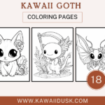 18 Kawaii Goth Coloring Pages